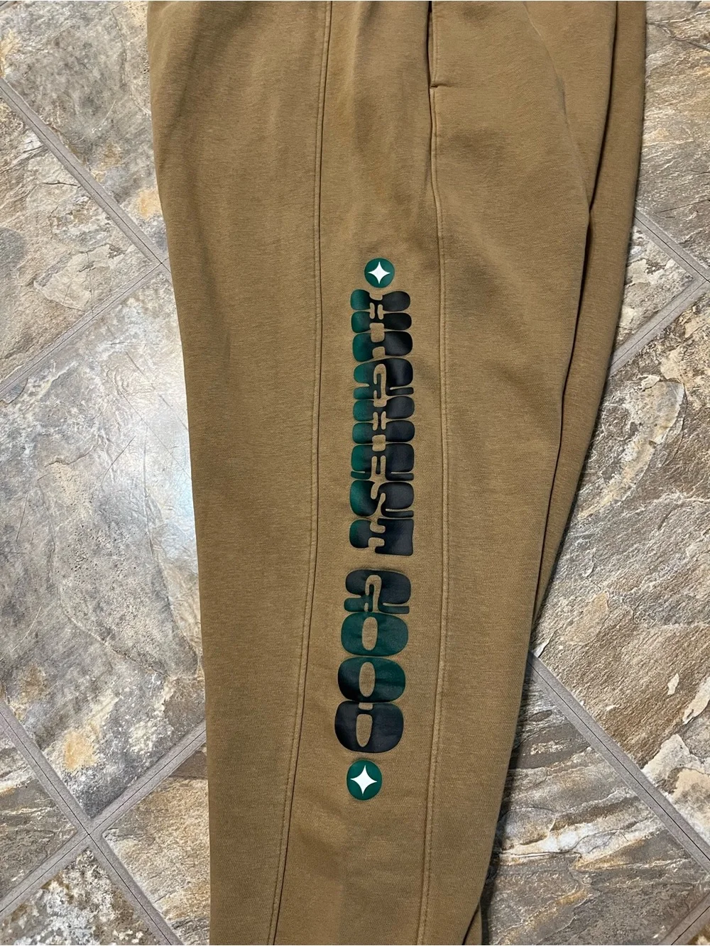 Air Jordan X Jordan Moss Artist Series Fleece Jogger Pants FD7149-258 Womens XL